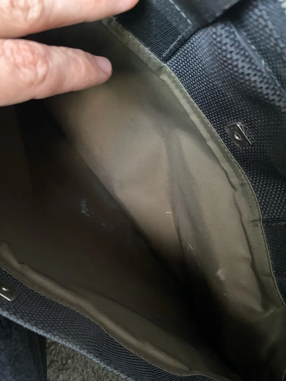 Louis Vuitton Black Canvas Briefcase with Top Handles